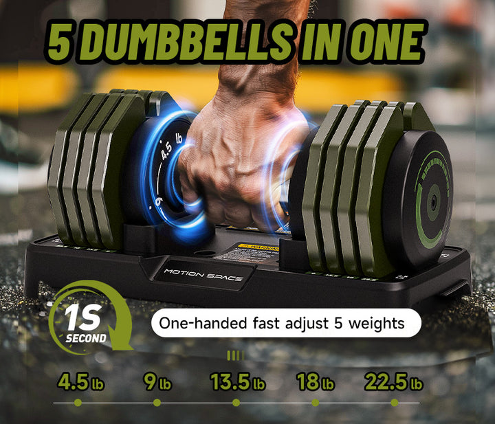Adjustable Oliver Dumbbells Set - 22.5LB*2