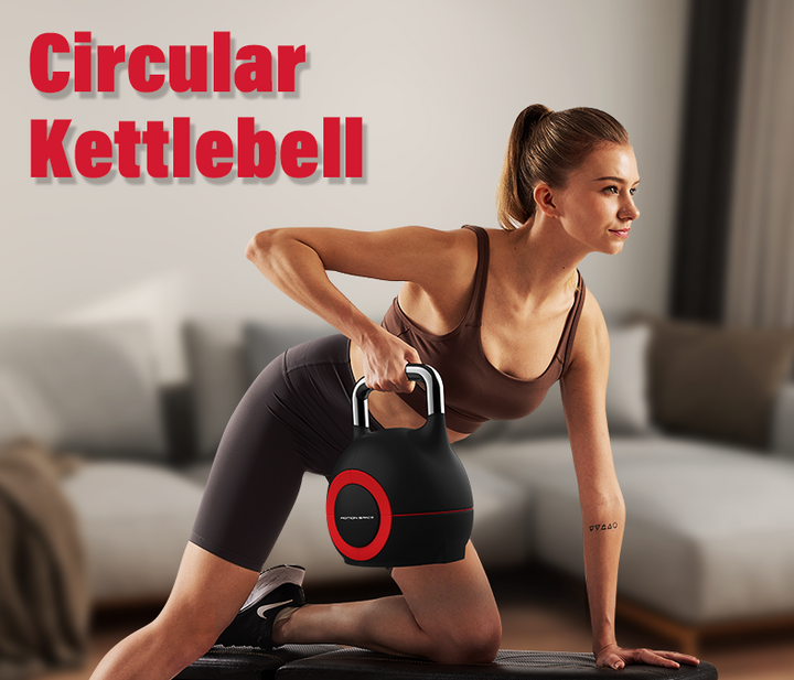 Adjustable Kettlebell 7 Weight Options Set with Single-hand Rotational