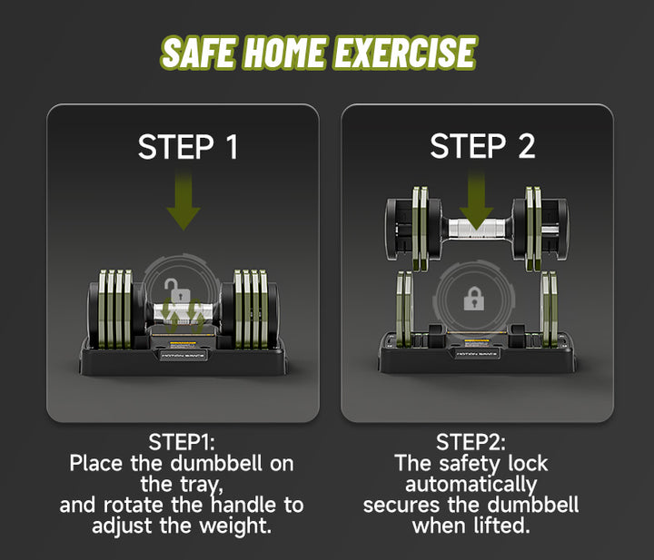 Adjustable Oliver Dumbbells Set - 22.5LB*2