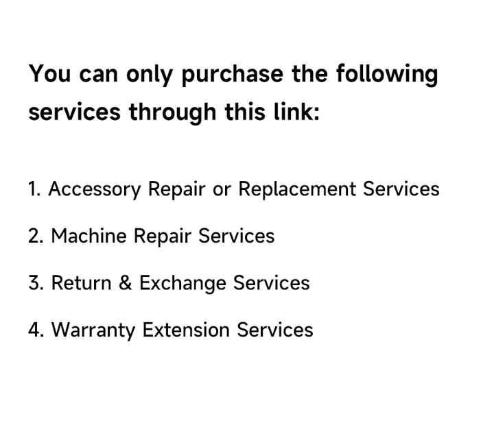 Customer Service Only | Please Contact Customer Service Before Placing an Order