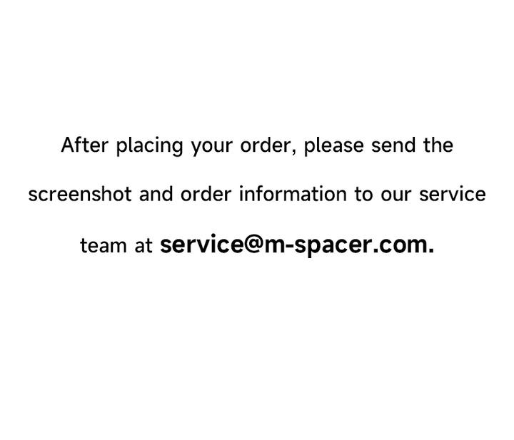 Customer Service Only | Please Contact Customer Service Before Placing an Order
