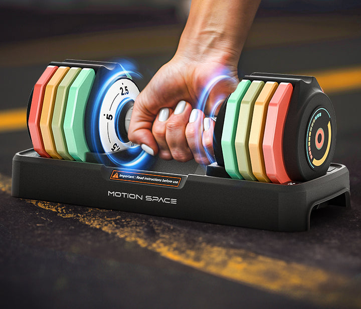 Adjustable Rainbow Dumbbells Set - 12.5LB*2