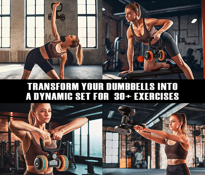 Flexibell Dumbbell Converter Barbell and Kettlebell Set